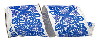 Filigree Wired Ribbon 4"