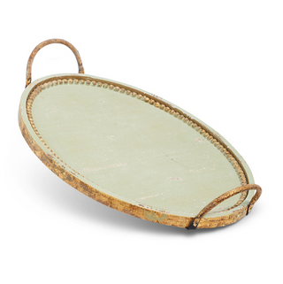Antique Green Serving Tray