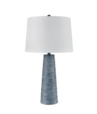 Denim Ribbed Table Lamp