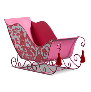 Pink Chinoiserie Sleigh