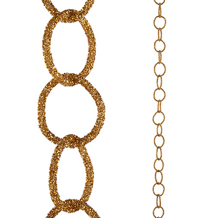 Gold Glitter Chain Garland