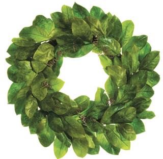 Magnolia Leaf Wreath 30"