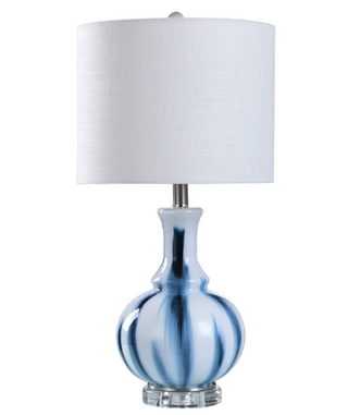 Blue Glass Table Lamp