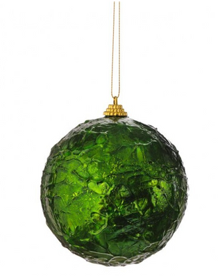 Green Crinkle Ornament