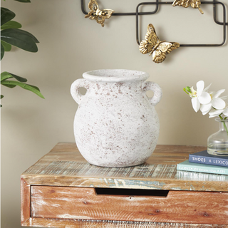 Cream Textured Pot