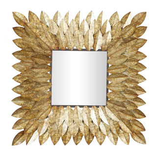 Metal Leaf Mirror