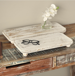 Mango Wood Beaded Tray