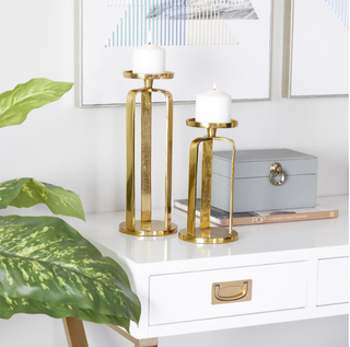 Gold Candle Holder