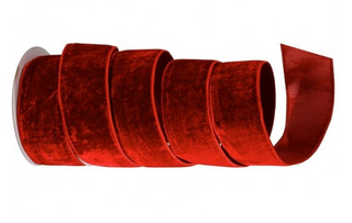 Red 2.5" Velvet Ribbon