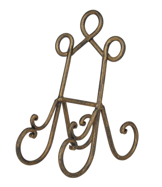 Antique Metal Scroll Easel