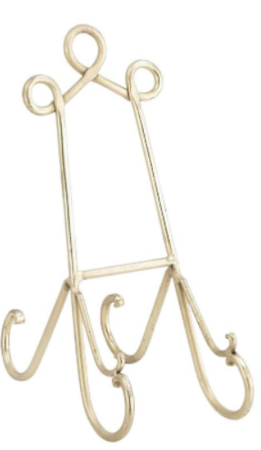 15" Metal Scroll Easel