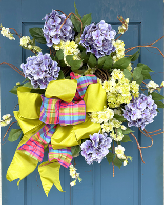 Electric Lavender Bloom Wreath