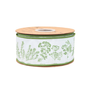 2.5" Green Herb Ribbon