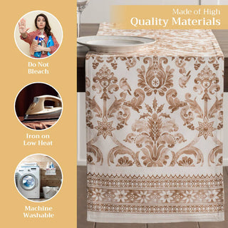 72" Table Runner Cotton Double Layer Allure