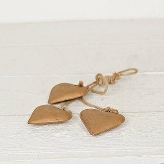 Antique Gold Heart Trio