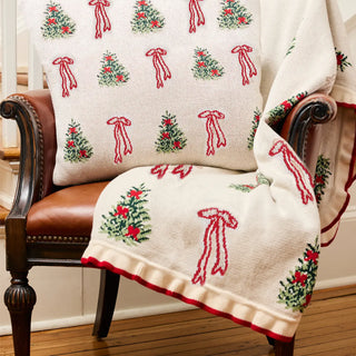 Red Bows Throw