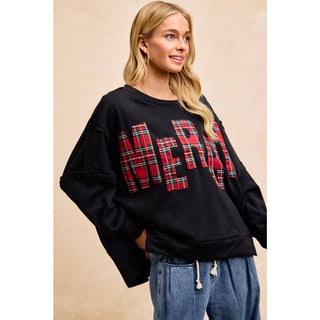 Plaid Christmas Sweatshirt