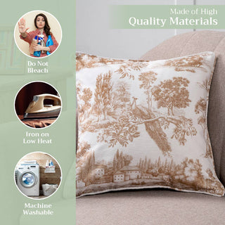 18" Throw Pillow Cover Trianon Bronze