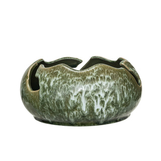 Green Stoneware Bowl