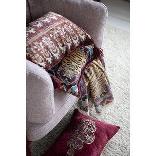 Tibetan Tigers Fringe Throw