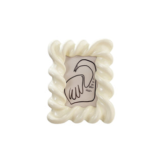 4x6 Cream Twisted Frame