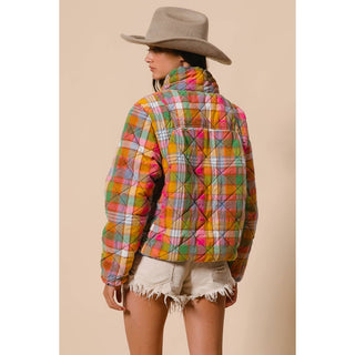 Stain Glass Plaid Quilt Jacket