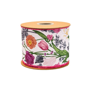 4" Floral Stems Ribbon