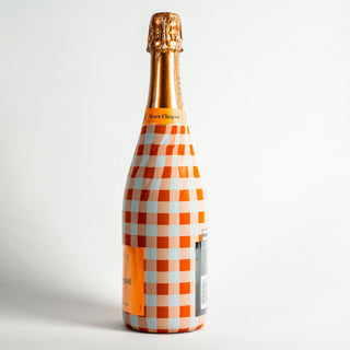 Orange White Gingham Champagne