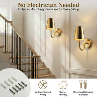 Set Rechargeable Wall Sconces