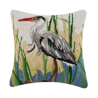 Blue Heron Hook Pillow