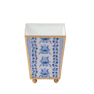 4" Pomegranate Square Cachepot Planter