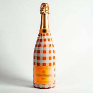 Orange White Gingham Champagne