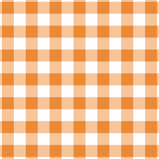Orange White Gingham Prosecco Bottle Wrap