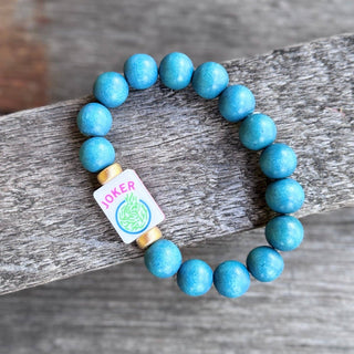 Mahjong Teal Bracelet