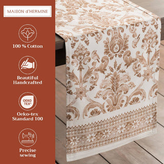 72" Table Runner Cotton Double Layer Allure