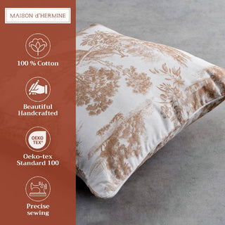 18" Throw Pillow Cover Trianon Bronze