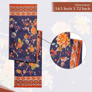 72" Table Runner Cotton Kelim Double Layer