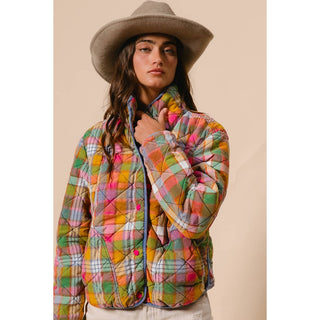 Stain Glass Plaid Quilt Jacket