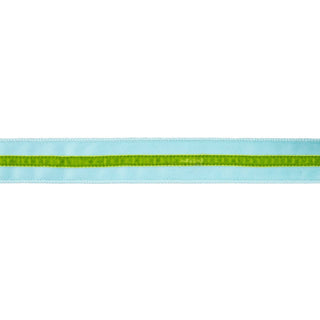 1.5" Velvet Ribbon Blue Green