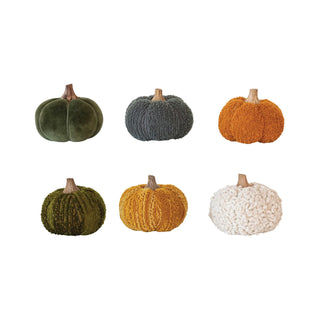 Velvet Boucle Pumpkins