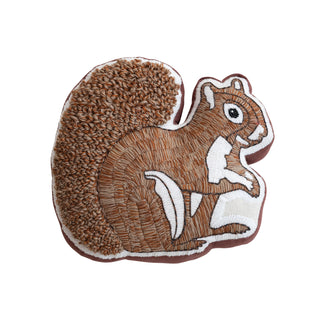 Tufted Squirrel Pillow
