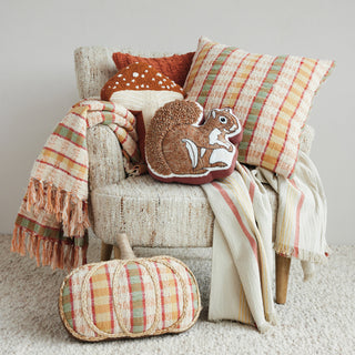Tufted Squirrel Pillow