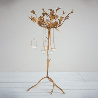 Gold Oak Candelabra