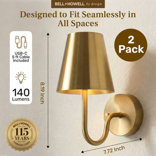 Set Rechargeable Wall Sconces
