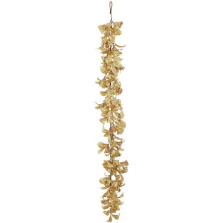 6' Gold Magnolia Garland