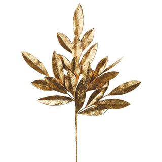 19" Gold Bay Leaf