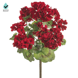 18" Red Geranium Bush UV