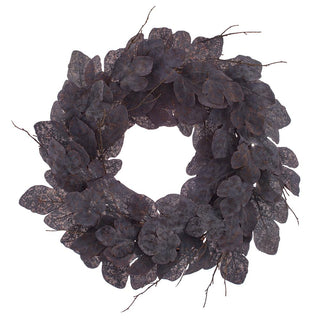 Fig Leaf Wreath Black