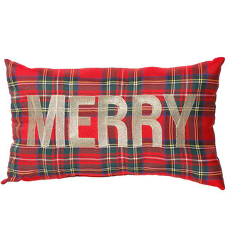 Merry Plaid Pillow