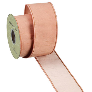 Coral Dupioni Ribbon 2.5"